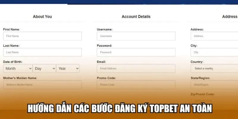 Hướng dẫn người chơi đăng ký Topbet nhanh chóng
